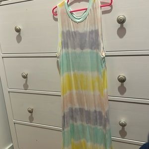 tie dye dress! could be worn as a swimsuit cover up